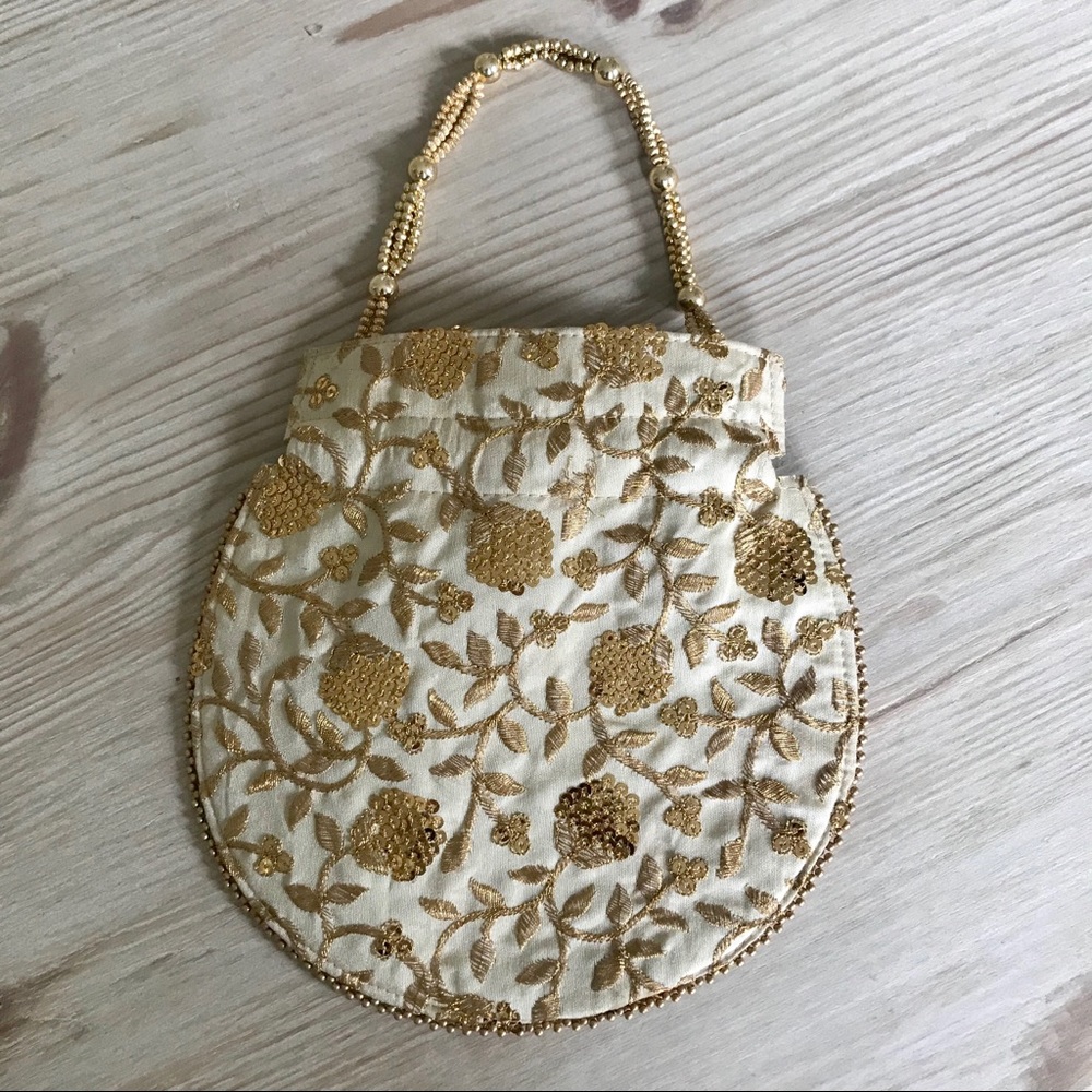 Gorgeous Gold and Cream Bag!!! Brand New!!!
